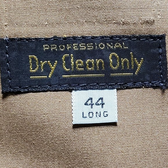 Dupont Zepel Rain/Stain Repeller tan/camel Men's Size 44L liner raincoat #8032 - Picture 10 of 10